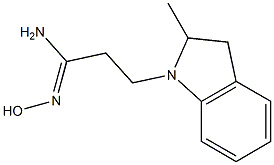 (1Z)-N'-hydroxy-3-(2-methyl-2,3-dihydro-1H-indol-1-yl)propanimidamide|