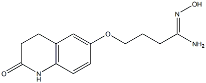 (1Z)-N'-hydroxy-4-[(2-oxo-1,2,3,4-tetrahydroquinolin-6-yl)oxy]butanimidamide 结构式