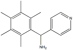 (2,3,4,5,6-pentamethylphenyl)(pyridin-4-yl)methanamine 化学構造式
