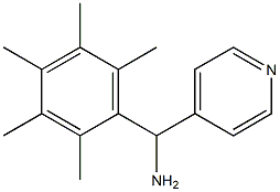 (2,3,4,5,6-pentamethylphenyl)(pyridin-4-yl)methanamine 结构式