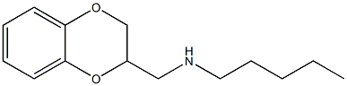 (2,3-dihydro-1,4-benzodioxin-2-ylmethyl)(pentyl)amine 结构式