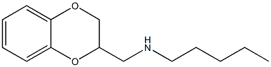 (2,3-dihydro-1,4-benzodioxin-2-ylmethyl)(pentyl)amine,,结构式