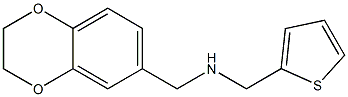 (2,3-dihydro-1,4-benzodioxin-6-ylmethyl)(thiophen-2-ylmethyl)amine Structure