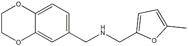 (2,3-dihydro-1,4-benzodioxin-6-ylmethyl)[(5-methylfuran-2-yl)methyl]amine,,结构式