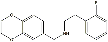 (2,3-dihydro-1,4-benzodioxin-6-ylmethyl)[2-(2-fluorophenyl)ethyl]amine Structure