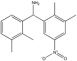 (2,3-dimethyl-5-nitrophenyl)(2,3-dimethylphenyl)methanamine 化学構造式