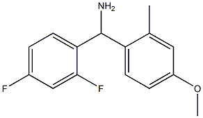 (2,4-difluorophenyl)(4-methoxy-2-methylphenyl)methanamine Structure