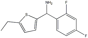 (2,4-difluorophenyl)(5-ethylthiophen-2-yl)methanamine,,结构式