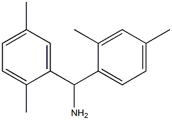 (2,4-dimethylphenyl)(2,5-dimethylphenyl)methanamine Structure
