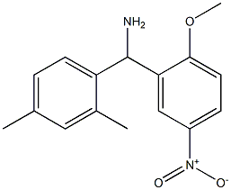  (2,4-dimethylphenyl)(2-methoxy-5-nitrophenyl)methanamine