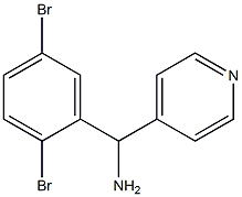  (2,5-dibromophenyl)(pyridin-4-yl)methanamine