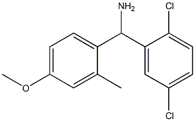 (2,5-dichlorophenyl)(4-methoxy-2-methylphenyl)methanamine Structure