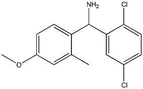 (2,5-dichlorophenyl)(4-methoxy-2-methylphenyl)methanamine,,结构式