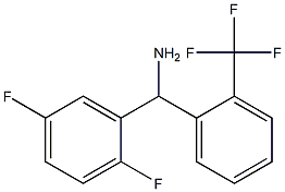 (2,5-difluorophenyl)[2-(trifluoromethyl)phenyl]methanamine Structure