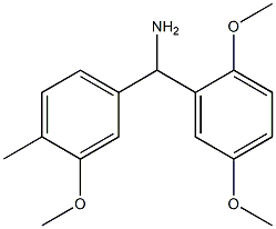 (2,5-dimethoxyphenyl)(3-methoxy-4-methylphenyl)methanamine 化学構造式