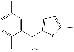 (2,5-dimethylphenyl)(5-methylthiophen-2-yl)methanamine 结构式