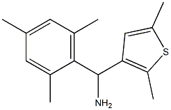 (2,5-dimethylthiophen-3-yl)(2,4,6-trimethylphenyl)methanamine Structure