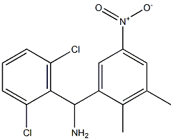 (2,6-dichlorophenyl)(2,3-dimethyl-5-nitrophenyl)methanamine Structure