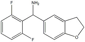 (2,6-difluorophenyl)(2,3-dihydro-1-benzofuran-5-yl)methanamine 结构式