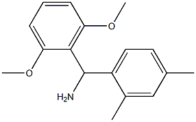 (2,6-dimethoxyphenyl)(2,4-dimethylphenyl)methanamine,,结构式