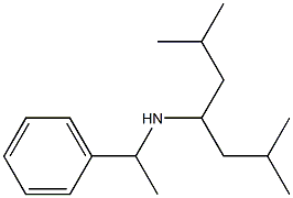 (2,6-dimethylheptan-4-yl)(1-phenylethyl)amine Struktur