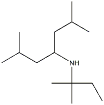 (2,6-dimethylheptan-4-yl)(2-methylbutan-2-yl)amine 化学構造式