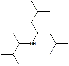 (2,6-dimethylheptan-4-yl)(3-methylbutan-2-yl)amine 化学構造式