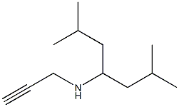 (2,6-dimethylheptan-4-yl)(prop-2-yn-1-yl)amine Struktur