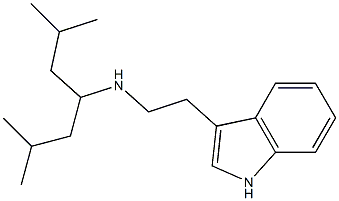 (2,6-dimethylheptan-4-yl)[2-(1H-indol-3-yl)ethyl]amine 结构式