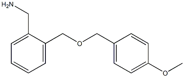 (2-{[(4-methoxyphenyl)methoxy]methyl}phenyl)methanamine Structure