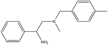 (2-amino-2-phenylethyl)(methyl)[(4-methylphenyl)methyl]amine Structure