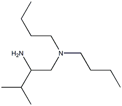 (2-amino-3-methylbutyl)dibutylamine Structure