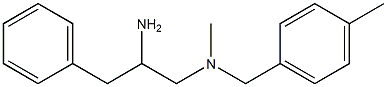 (2-amino-3-phenylpropyl)(methyl)[(4-methylphenyl)methyl]amine Structure