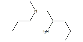 (2-amino-4-methylpentyl)(butyl)methylamine Structure