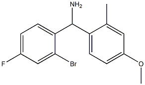 (2-bromo-4-fluorophenyl)(4-methoxy-2-methylphenyl)methanamine