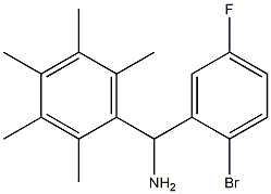 (2-bromo-5-fluorophenyl)(2,3,4,5,6-pentamethylphenyl)methanamine