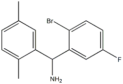(2-bromo-5-fluorophenyl)(2,5-dimethylphenyl)methanamine