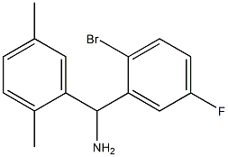  (2-bromo-5-fluorophenyl)(2,5-dimethylphenyl)methanamine