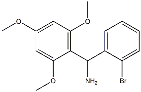 (2-bromophenyl)(2,4,6-trimethoxyphenyl)methanamine Structure