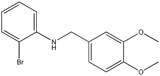 (2-bromophenyl)(3,4-dimethoxyphenyl)methylamine Structure