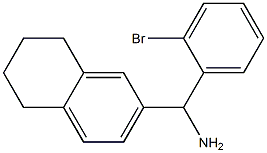 (2-bromophenyl)(5,6,7,8-tetrahydronaphthalen-2-yl)methanamine 结构式