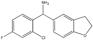 (2-chloro-4-fluorophenyl)(2,3-dihydro-1-benzofuran-5-yl)methanamine Structure