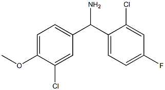  (2-chloro-4-fluorophenyl)(3-chloro-4-methoxyphenyl)methanamine