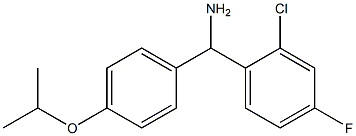 (2-chloro-4-fluorophenyl)[4-(propan-2-yloxy)phenyl]methanamine Struktur