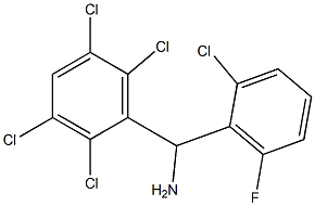 (2-chloro-6-fluorophenyl)(2,3,5,6-tetrachlorophenyl)methanamine Structure