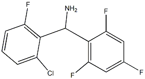 (2-chloro-6-fluorophenyl)(2,4,6-trifluorophenyl)methanamine