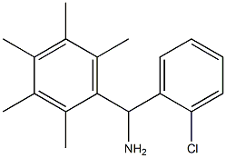 (2-chlorophenyl)(2,3,4,5,6-pentamethylphenyl)methanamine,,结构式