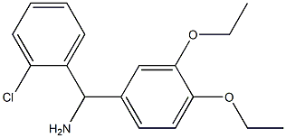 (2-chlorophenyl)(3,4-diethoxyphenyl)methanamine 结构式