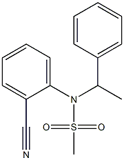 (2-cyanophenyl)-N-(1-phenylethyl)methanesulfonamide