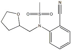 (2-cyanophenyl)-N-(oxolan-2-ylmethyl)methanesulfonamide
